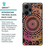 Floral Mandala Glass Case for Poco F5 5G