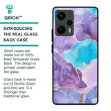 Alcohol ink Marble Glass Case for Poco F5 5G