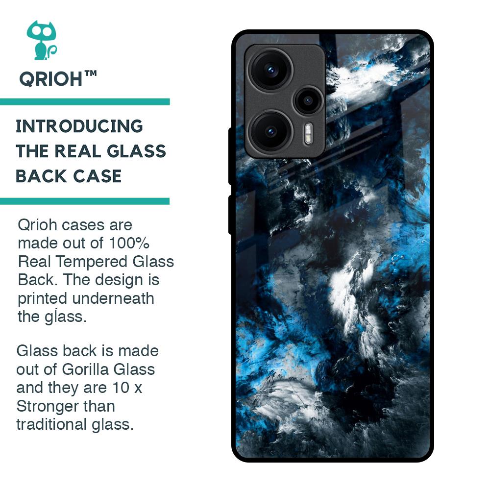 Cloudy Dust Glass Case for Poco F5 5G