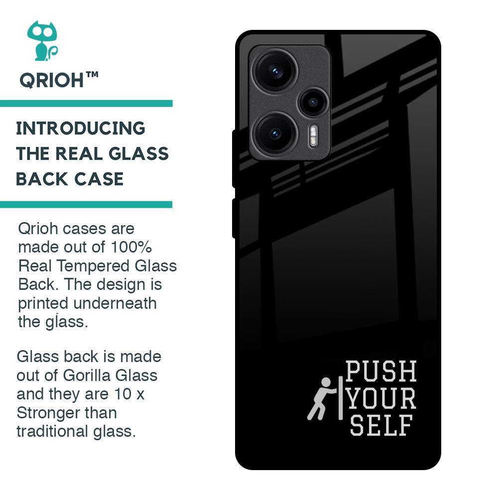 Push Your Self Glass Case for Poco F5 5G