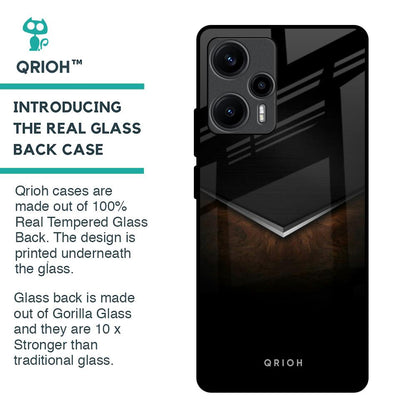 Dark Walnut Glass Case for Poco F5 5G