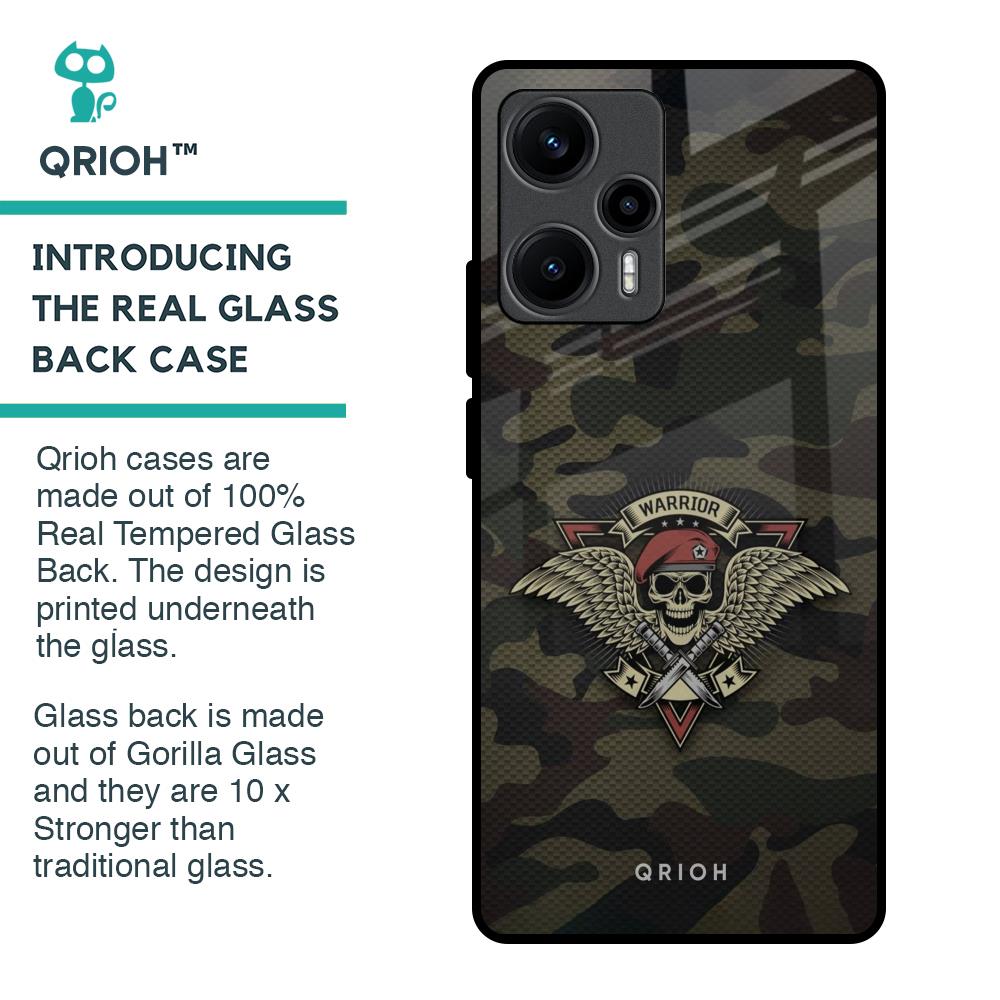 Army Warrior Glass Case for Poco F5 5G