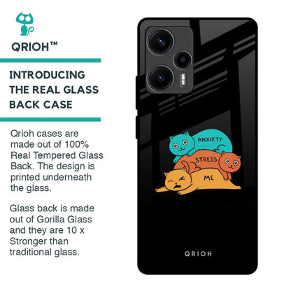 Anxiety Stress Glass Case for Poco F5 5G