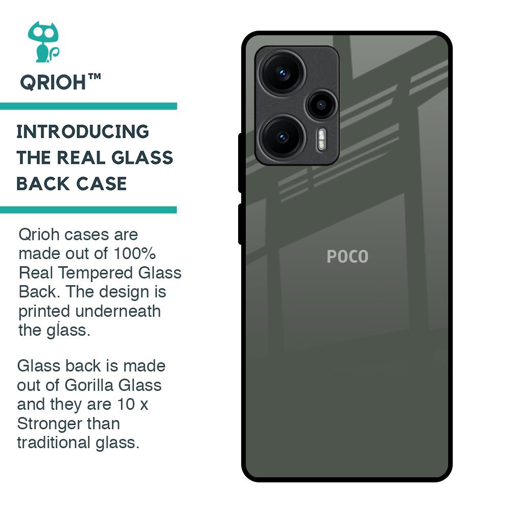 Charcoal Glass Case for Poco F5 5G