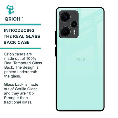 Teal Glass Case for Poco F5 5G