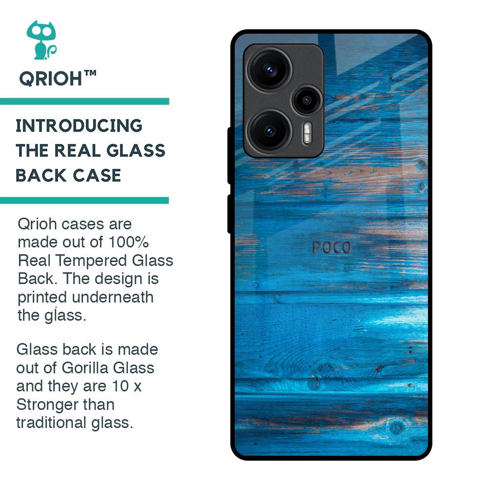 Patina Finish Glass case for Poco F5 5G