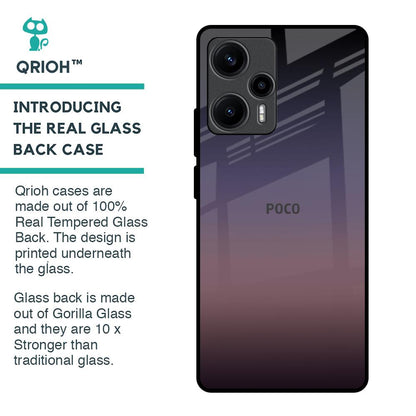Grey Ombre Glass Case for Poco F5 5G