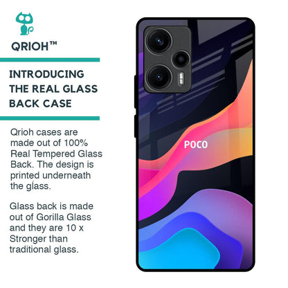 Colorful Fluid Glass Case for Poco F5 5G