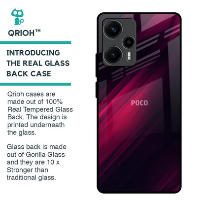 Razor Black Glass Case for Poco F5 5G