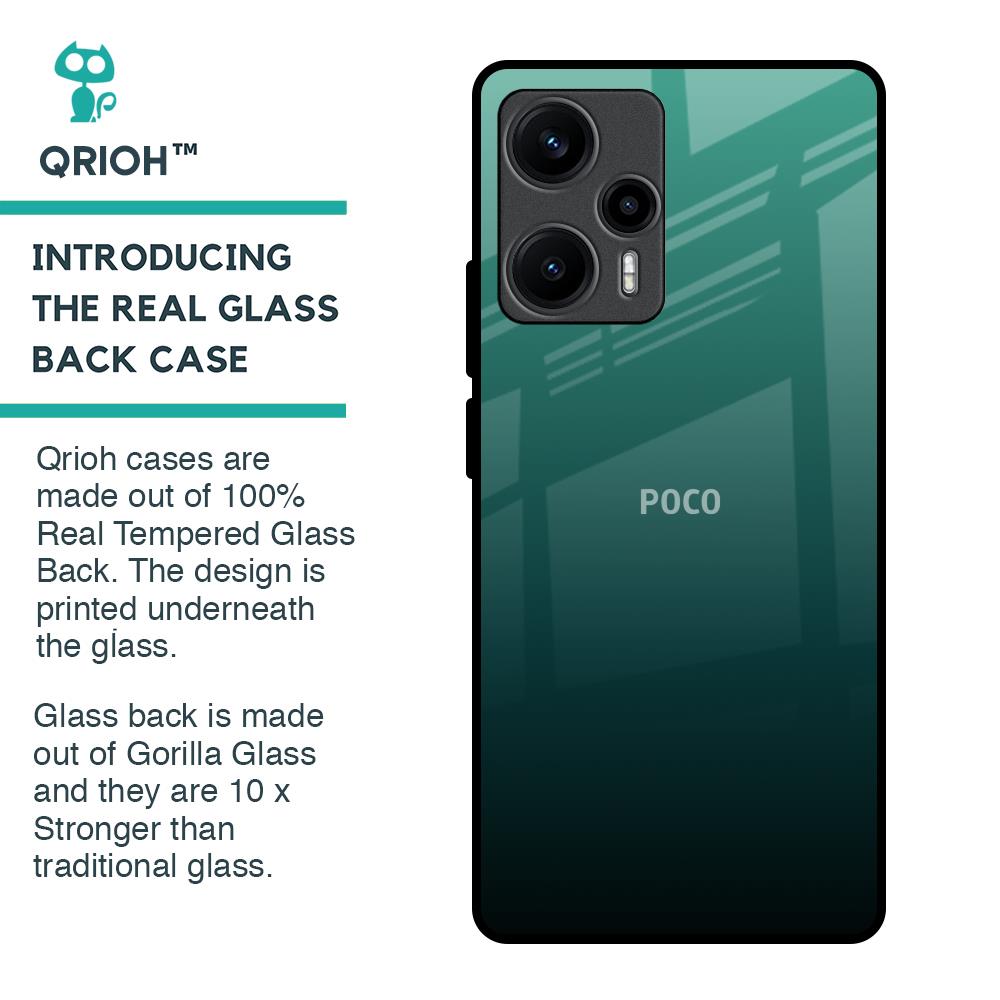 Palm Green Glass Case For Poco F5 5G