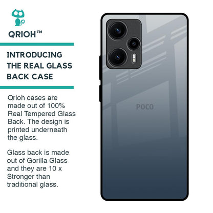Smokey Grey Color Glass Case For Poco F5 5G
