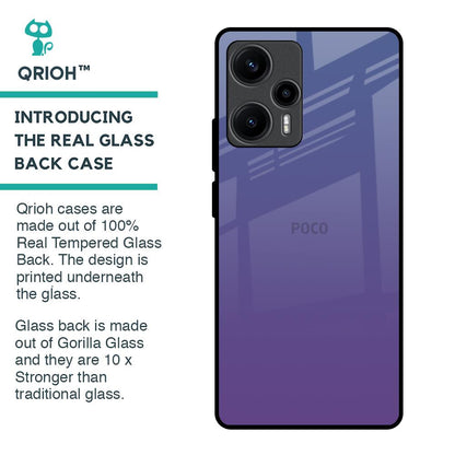 Indigo Pastel Glass Case For Poco F5 5G