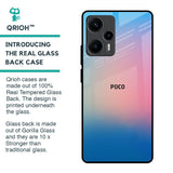Blue & Pink Ombre Glass case for Poco F5 5G