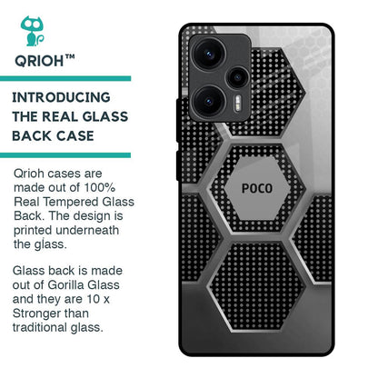 Hexagon Style Glass Case For Poco F5 5G
