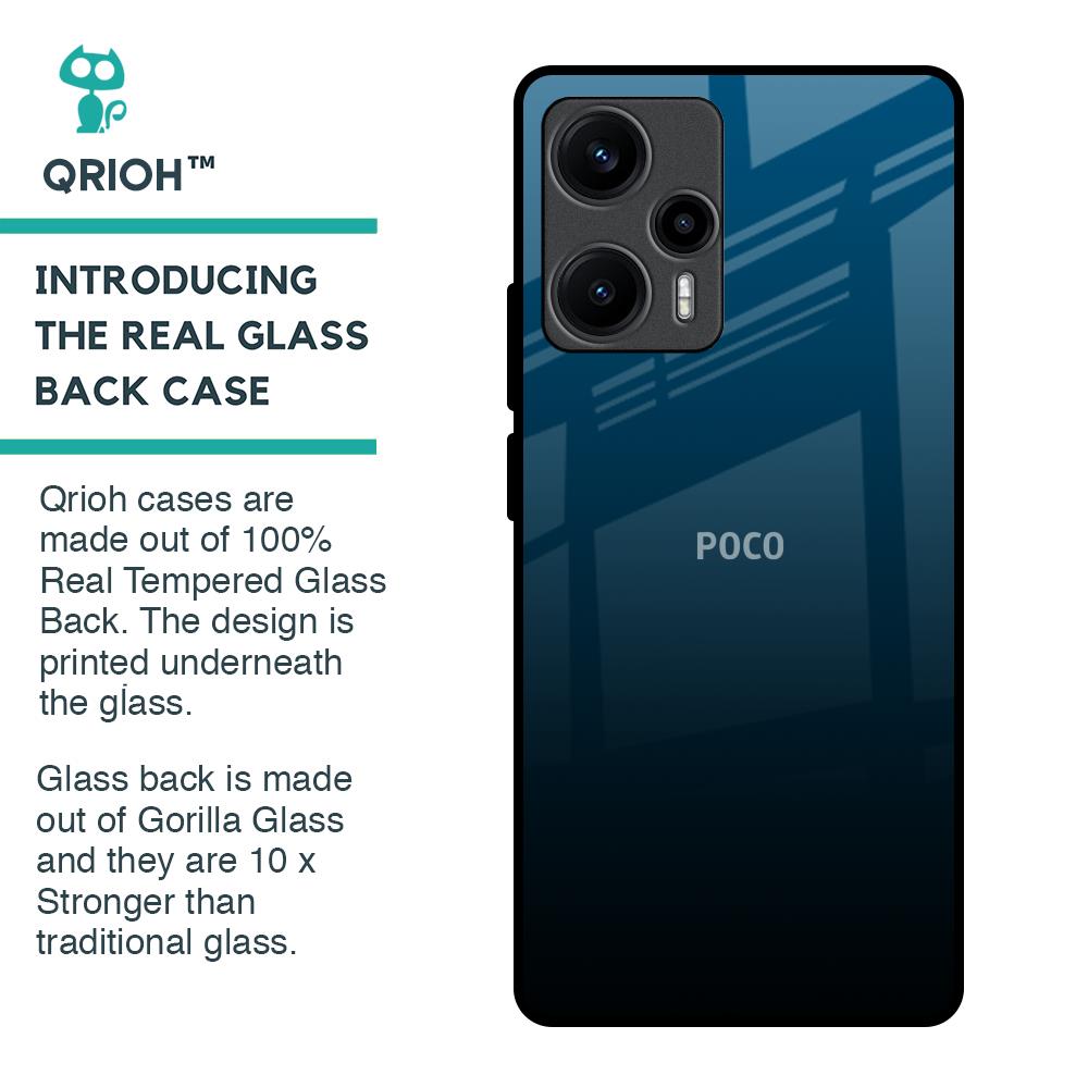 Sailor Blue Glass Case For Poco F5 5G