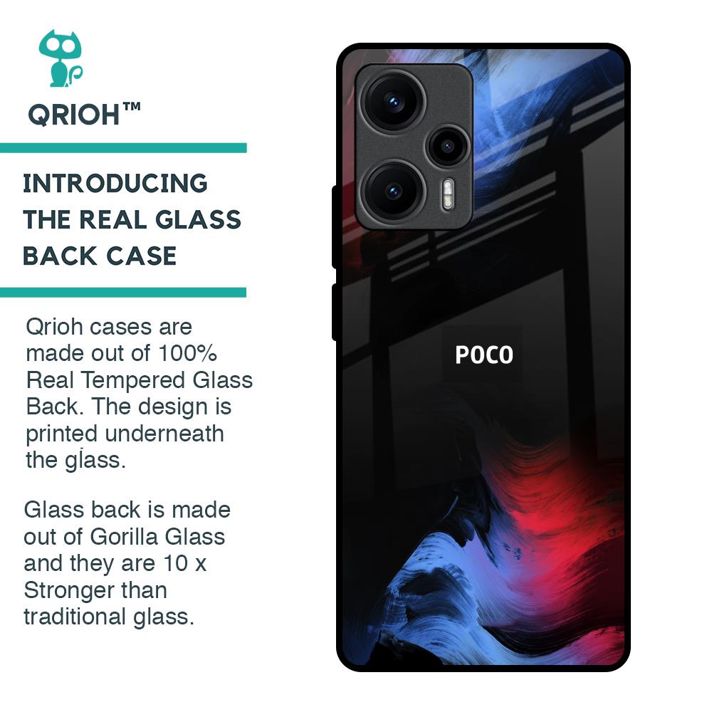 Fine Art Wave Glass Case for Poco F5 5G