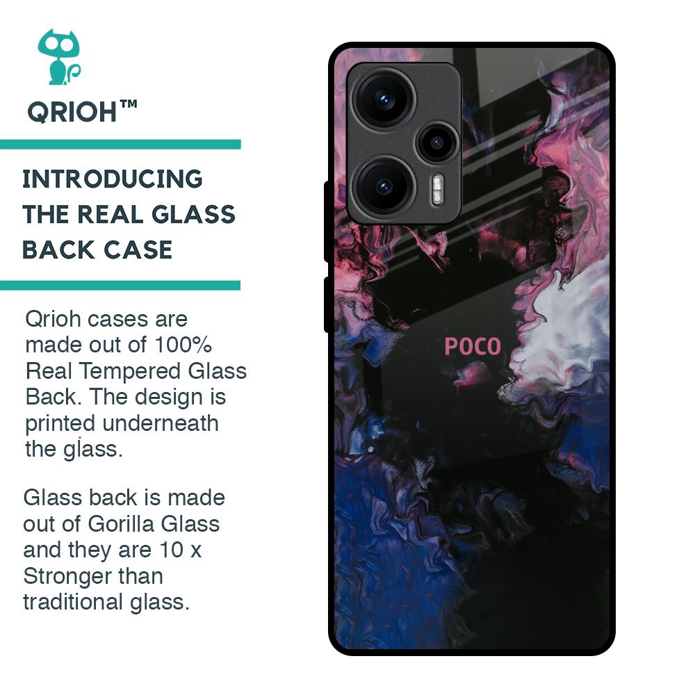 Smudge Brush Glass case for Poco F5 5G