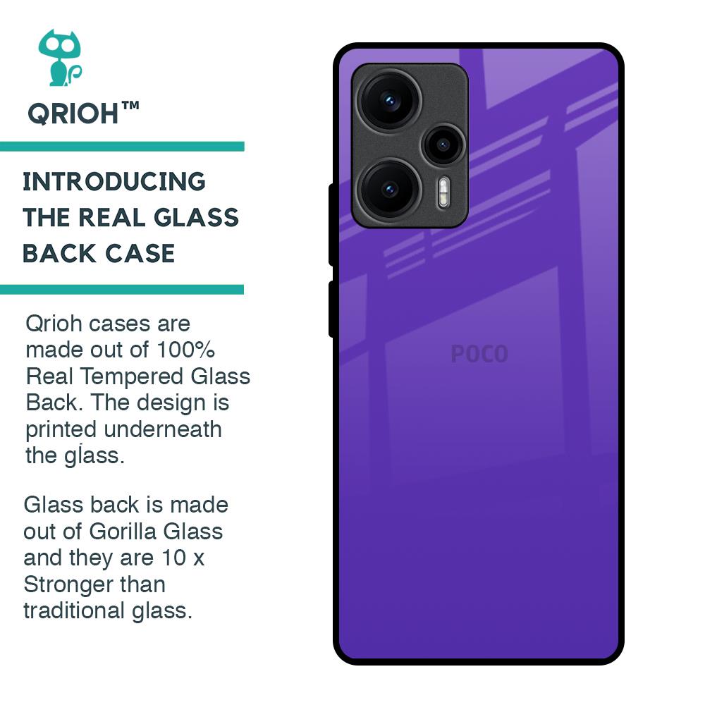 Amethyst Purple Glass Case for Poco F5 5G