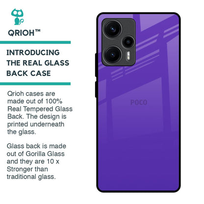 Amethyst Purple Glass Case for Poco F5 5G