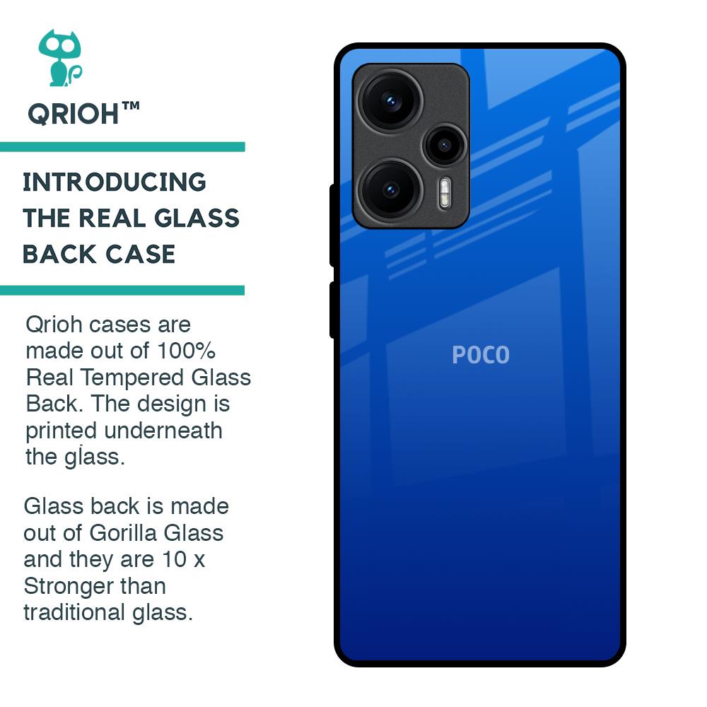 Egyptian Blue Glass Case for Poco F5 5G