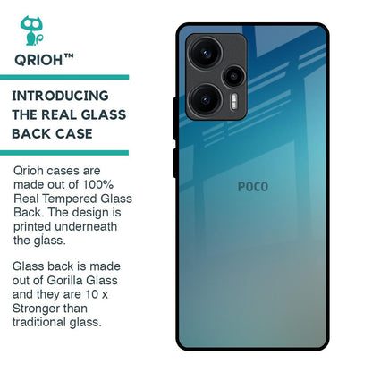 Sea Theme Gradient Glass Case for Poco F5 5G