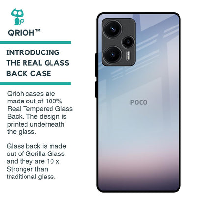 Light Sky Texture Glass Case for Poco F5 5G