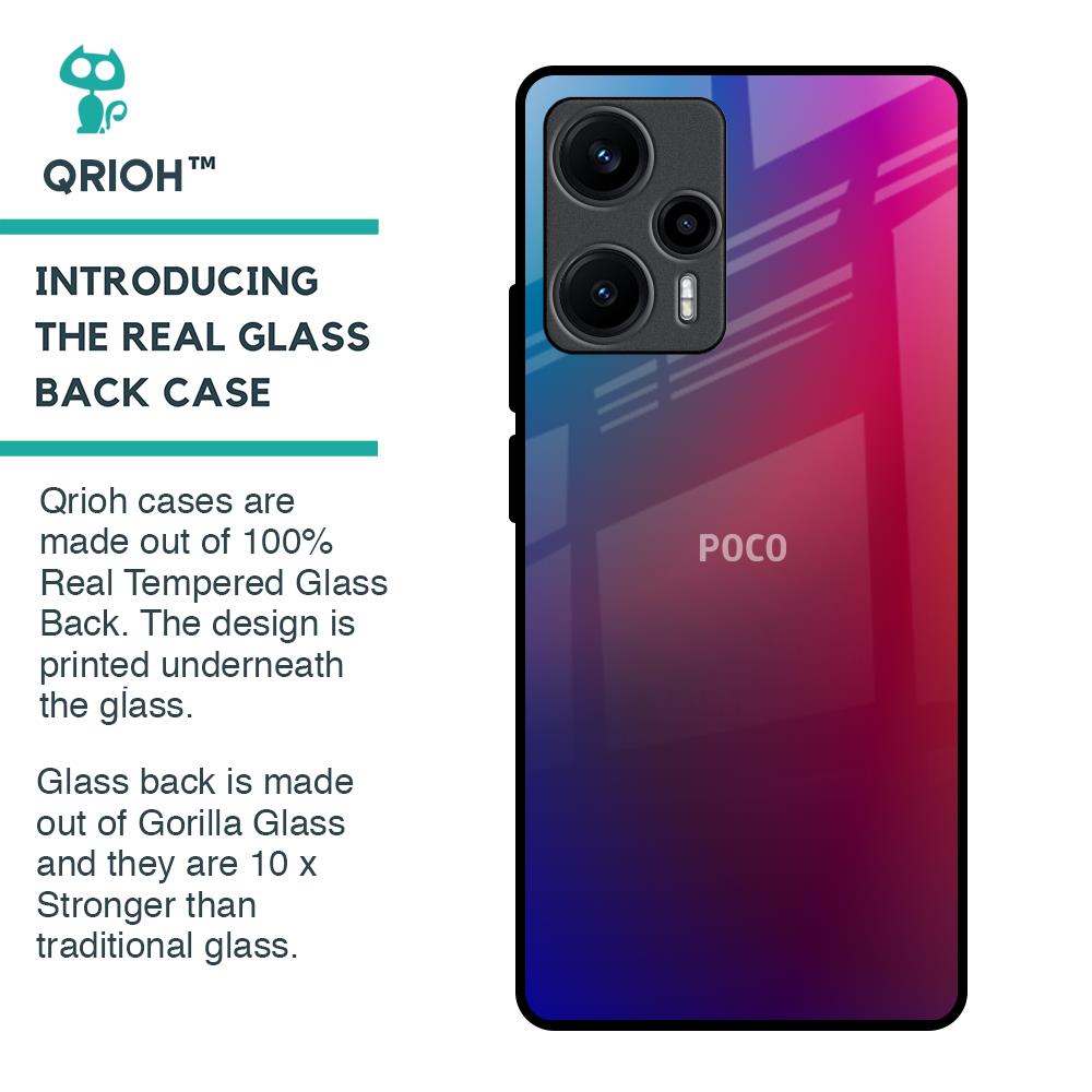 Magical Color Shade Glass Case for Poco F5 5G