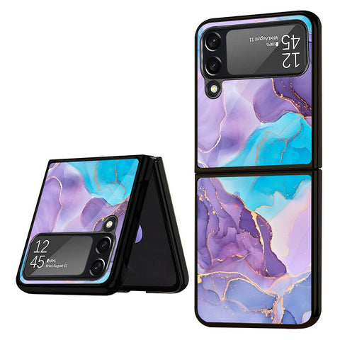 Alcohol ink Marble Samsung Galaxy Z Flip4 5G Glass Back Cover Online