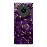 Geometric Purple Realme 11 Pro 5G Glass Back Cover Online