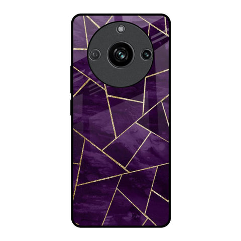 Geometric Purple Realme 11 Pro 5G Glass Back Cover Online