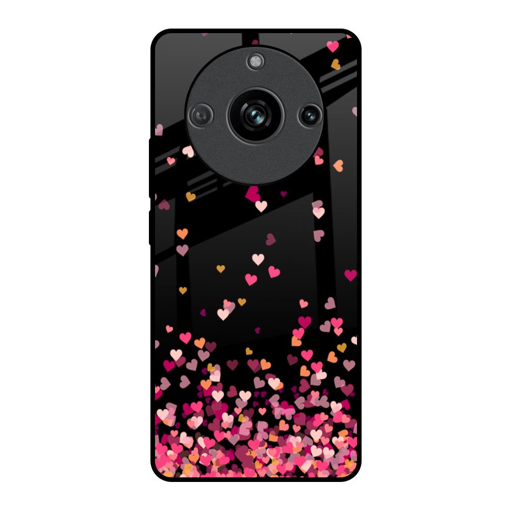 Heart Rain Fall Realme 11 Pro 5G Glass Back Cover Online