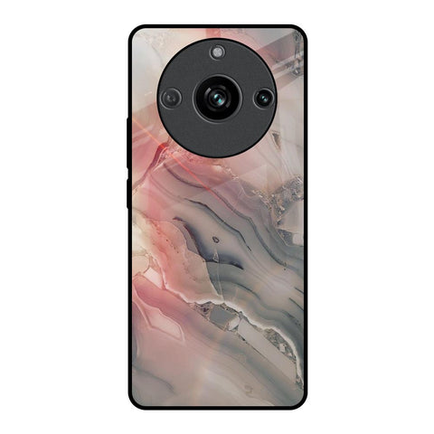 Pink And Grey Marble Realme 11 Pro 5G Glass Back Cover Online