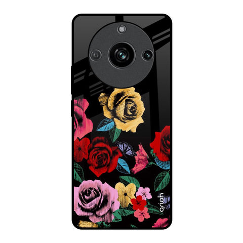 Floral Decorative Realme 11 Pro 5G Glass Back Cover Online