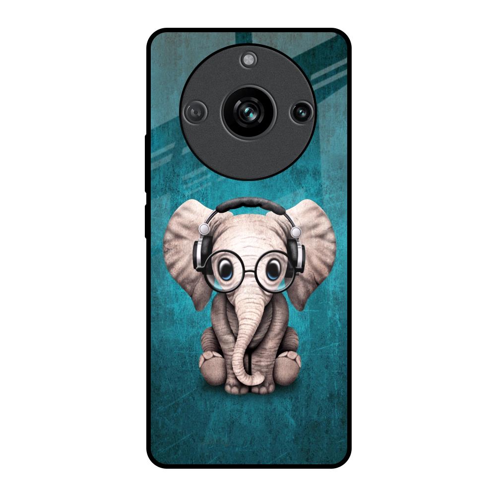 Adorable Baby Elephant Realme 11 Pro 5G Glass Back Cover Online