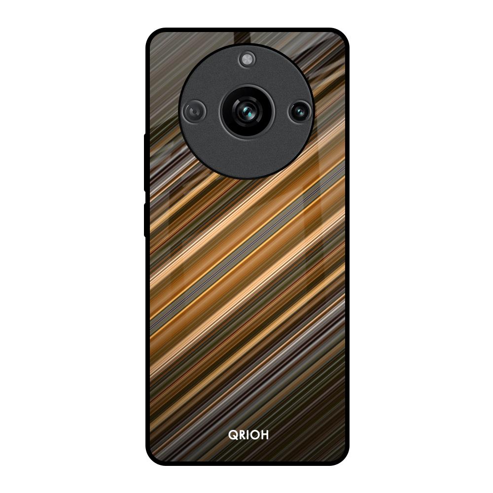 Diagonal Slash Pattern Realme 11 Pro 5G Glass Back Cover Online