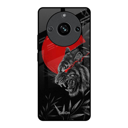 Red Moon Tiger Realme 11 Pro 5G Glass Back Cover Online