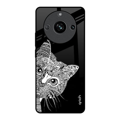 Kitten Mandala Realme 11 Pro 5G Glass Back Cover Online