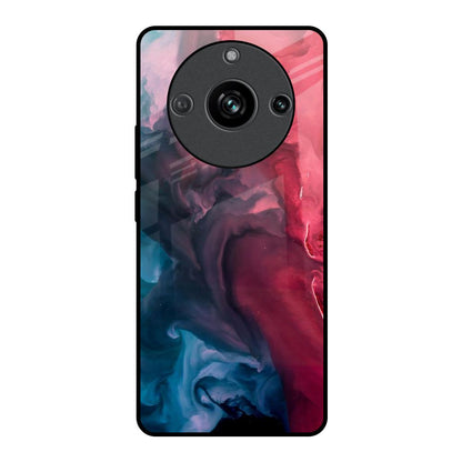 Blue & Red Smoke Realme 11 Pro 5G Glass Back Cover Online