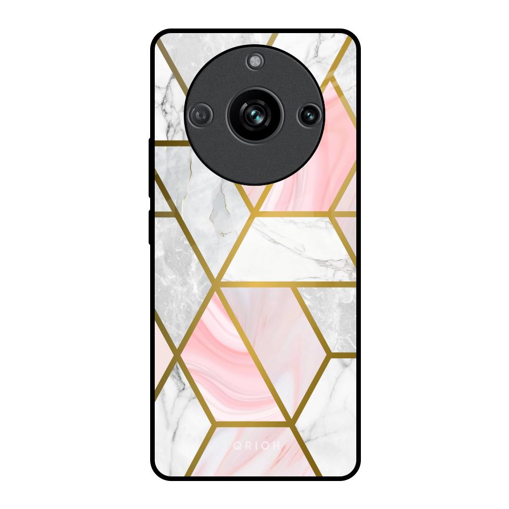 Geometrical Marble Realme 11 Pro 5G Glass Back Cover Online