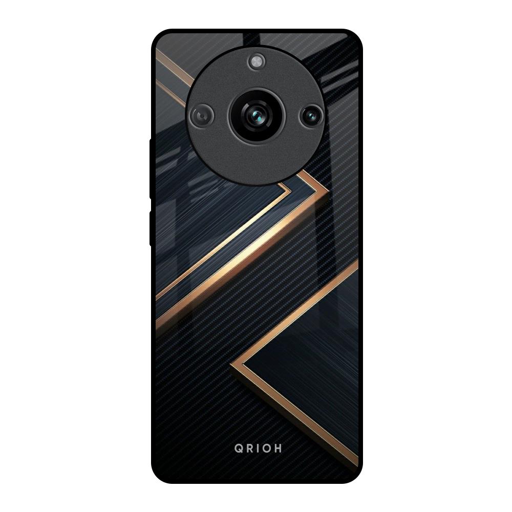 Sleek Golden & Navy Realme 11 Pro 5G Glass Back Cover Online