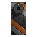 Tri Color Wood Realme 11 Pro 5G Glass Back Cover Online