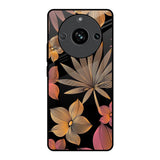 Lines Pattern Flowers Realme 11 Pro 5G Glass Back Cover Online