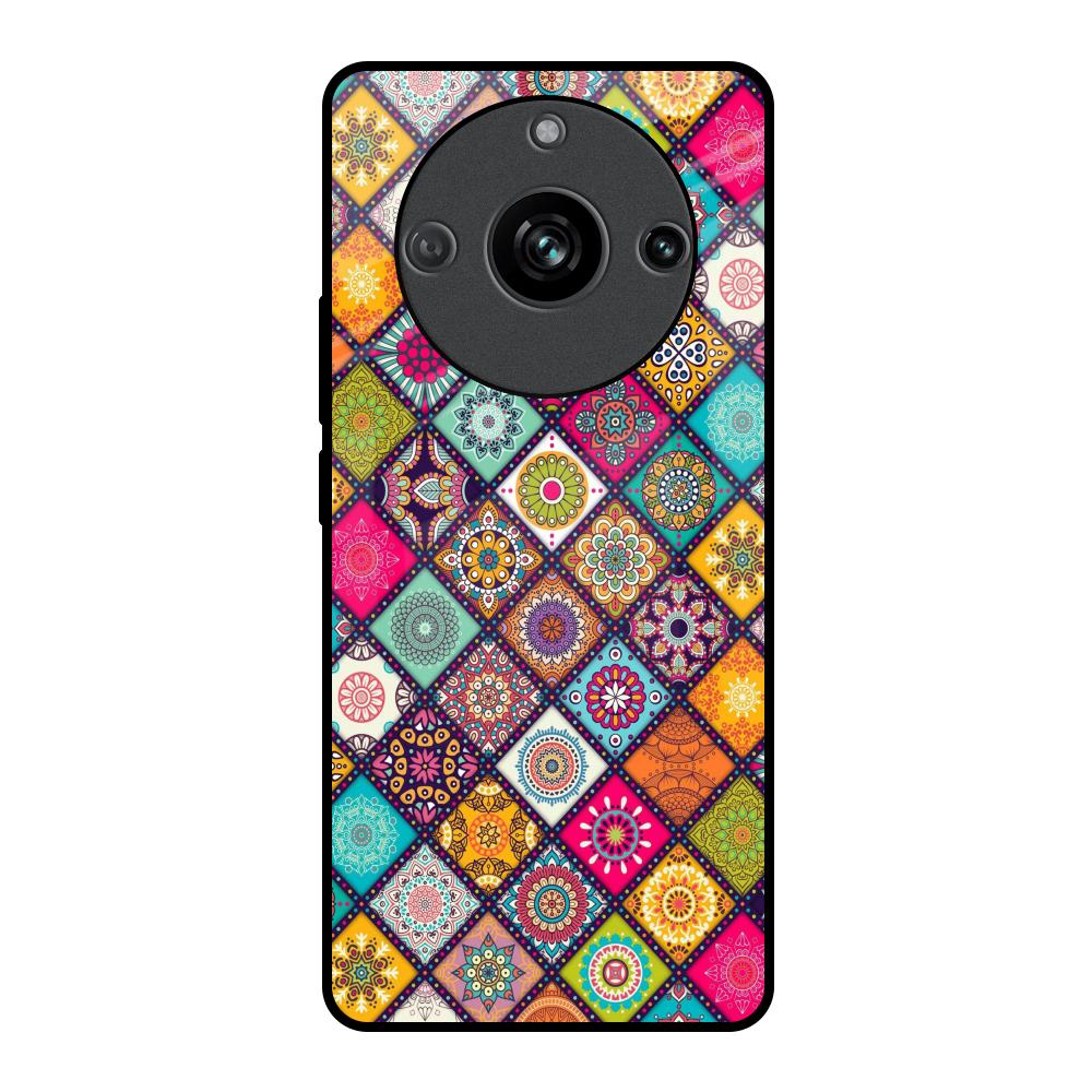 Multicolor Mandala Realme 11 Pro 5G Glass Back Cover Online