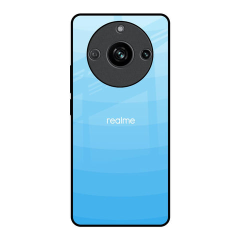 Wavy Blue Pattern Realme 11 Pro 5G Glass Back Cover Online