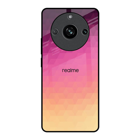 Geometric Pink Diamond Realme 11 Pro 5G Glass Back Cover Online