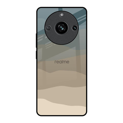 Abstract Mountain Pattern Realme 11 Pro 5G Glass Back Cover Online