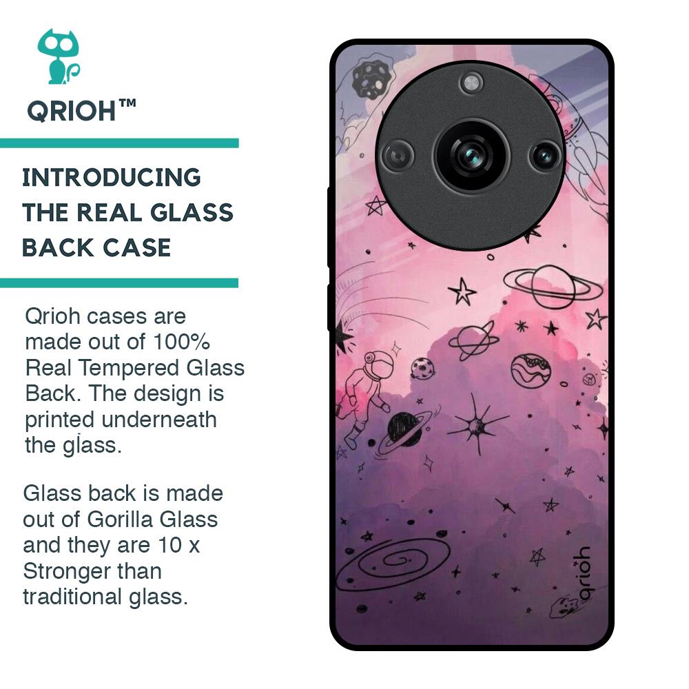 Space Doodles Glass Case for Realme 11 Pro 5G