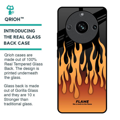 Fire Flame Glass Case for Realme 11 Pro 5G