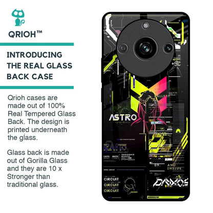 Astro Glitch Glass Case for Realme 11 Pro 5G