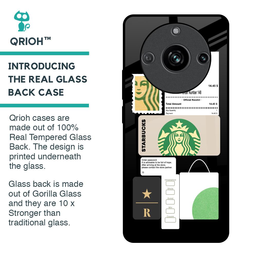 Coffee Latte Glass Case for Realme 11 Pro 5G